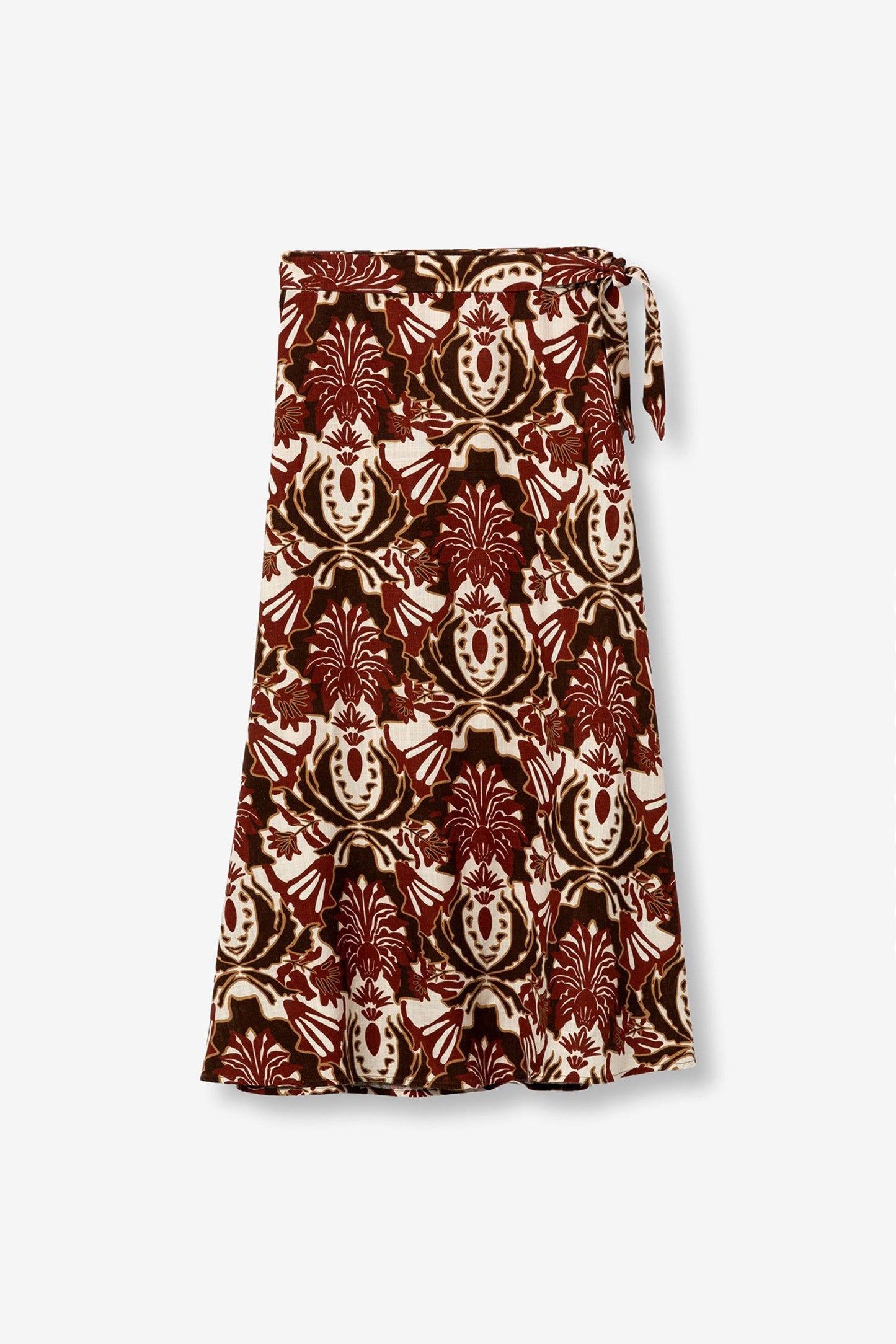 Φούστα Midi Κρουαζέ με Baroque Print