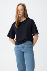 T-shirt με Κουμπιά στον Ώμο