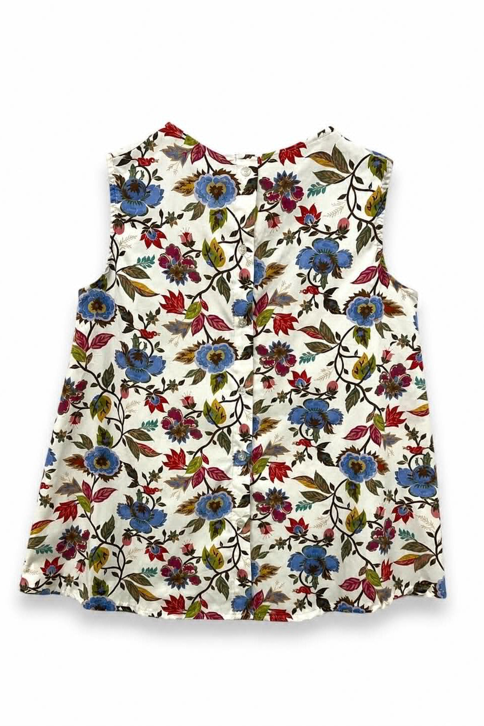 Αμάνικη Floral Μπλούζα από Viscose