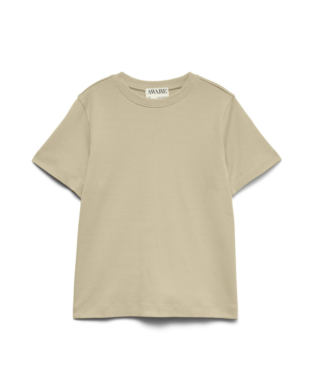 T-shirt Basic Οργανικό Βαμβάκι Μπεζ