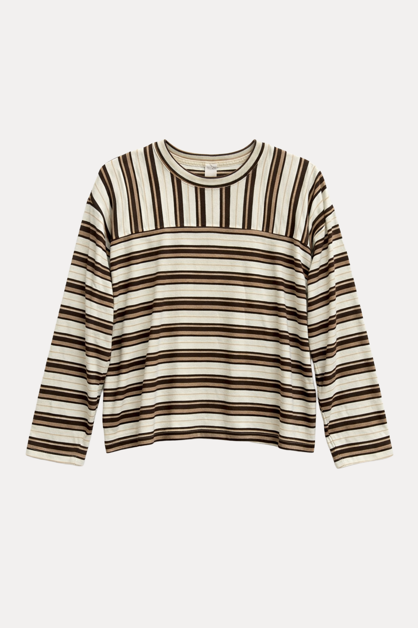 Μπλούζα Ριγέ Καφέ