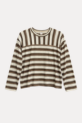 Μπλούζα Ριγέ Καφέ