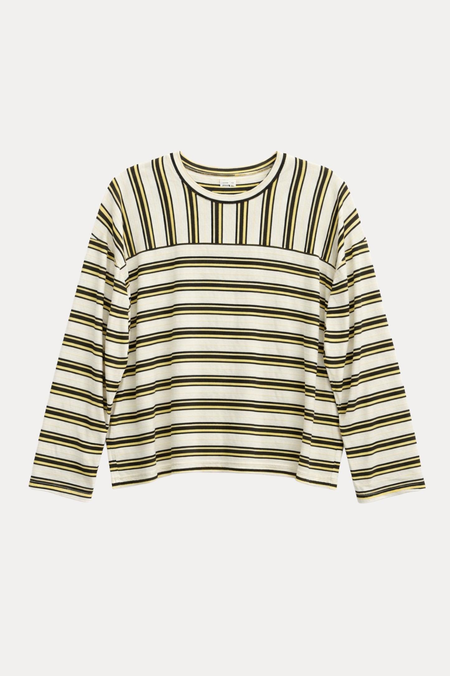 GIOYA μπλούζα ριγέ κίτρινο - flat lay