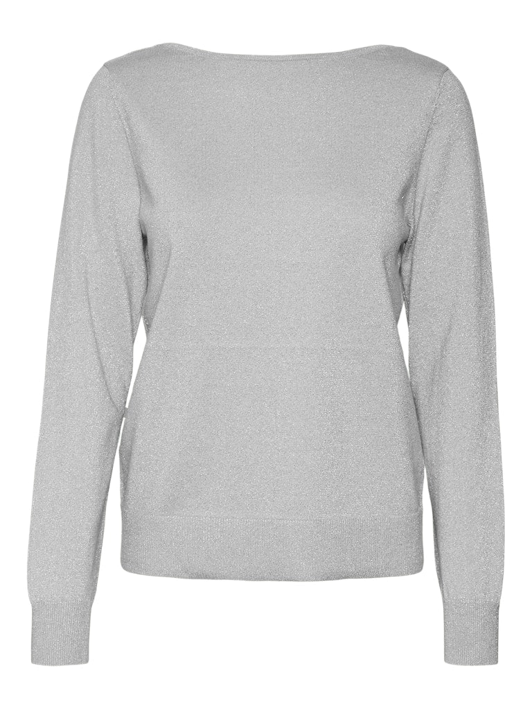 V-Neck Πουλόβερ με Διακριτική Λάμψη