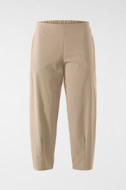 Wendy trendy παντελόνι one size ποιότητα jersey di cottone χρώμα μπεζ