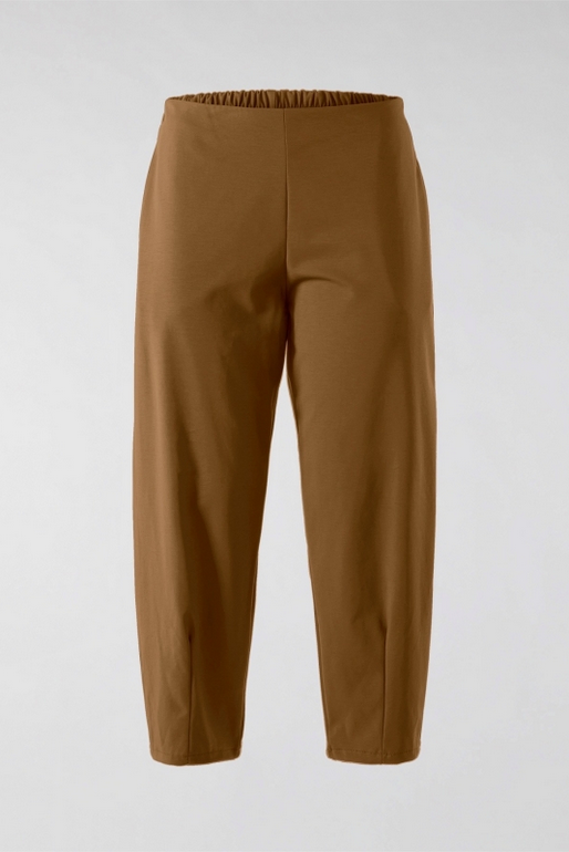 Wendy trendy παντελόνι one size ποιότητα jersey di cottone χρώμα camel