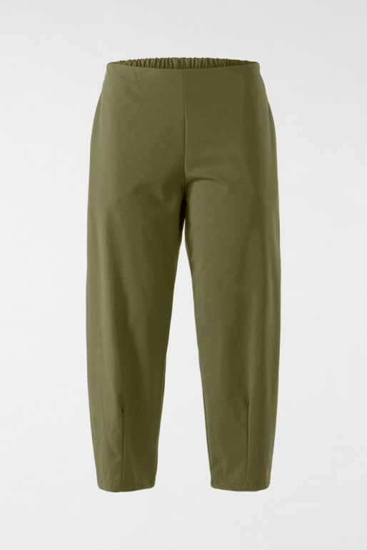 Wendy Trendy παντελόνι one size ποιότητα jersey di cottone χρώμα militaire green