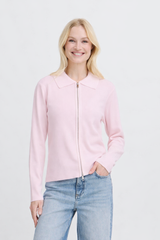 Πλεκτή Ζακέτα με Φερμουάρ