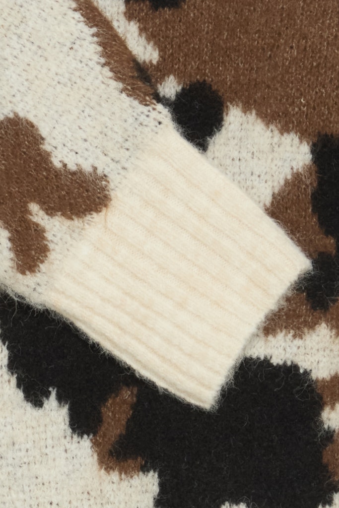 Πουλόβερ Animal Print Χαλαρή Εφαρμογή