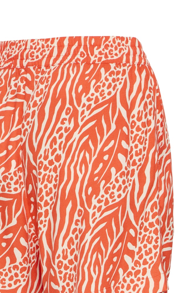 Βερμούδα Abstract Print Πορτοκαλί