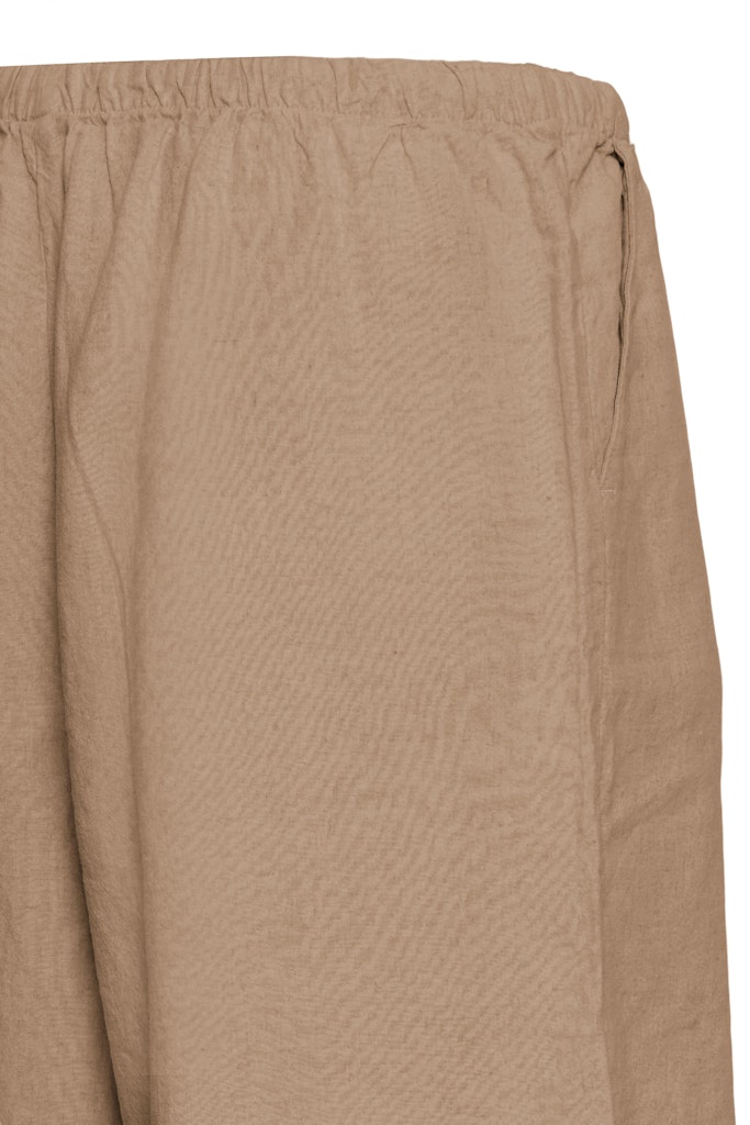 Βερμούδα Λινό & Viscose Μπεζ
