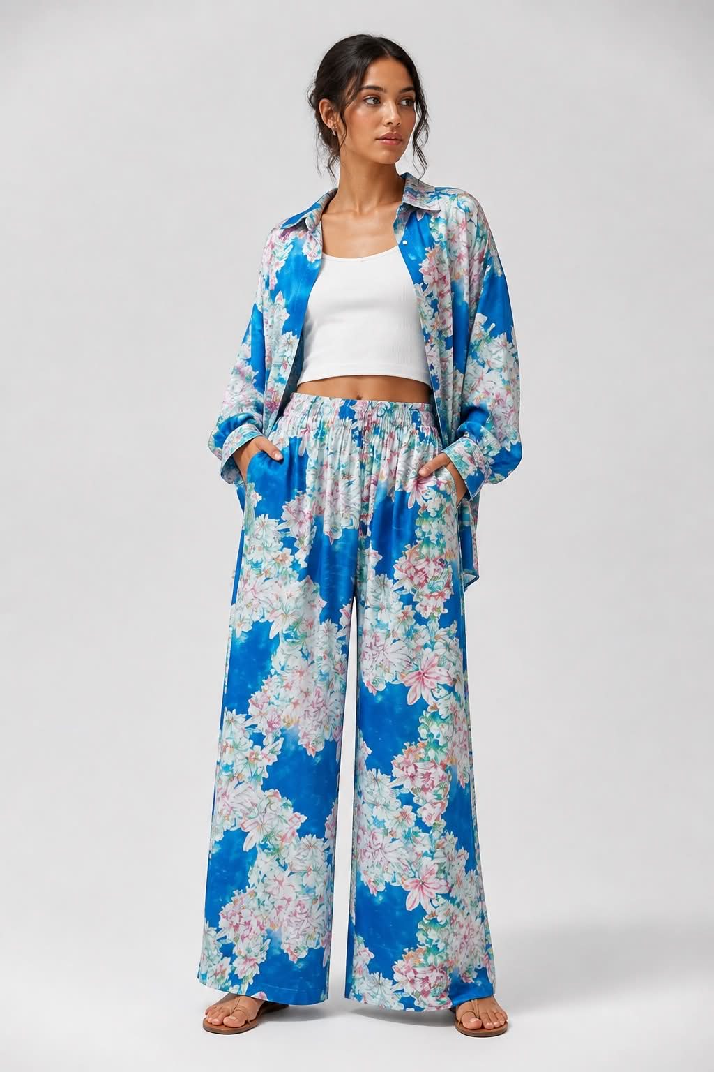 Σετ Floral Πουκάμισο & Παντελόνι