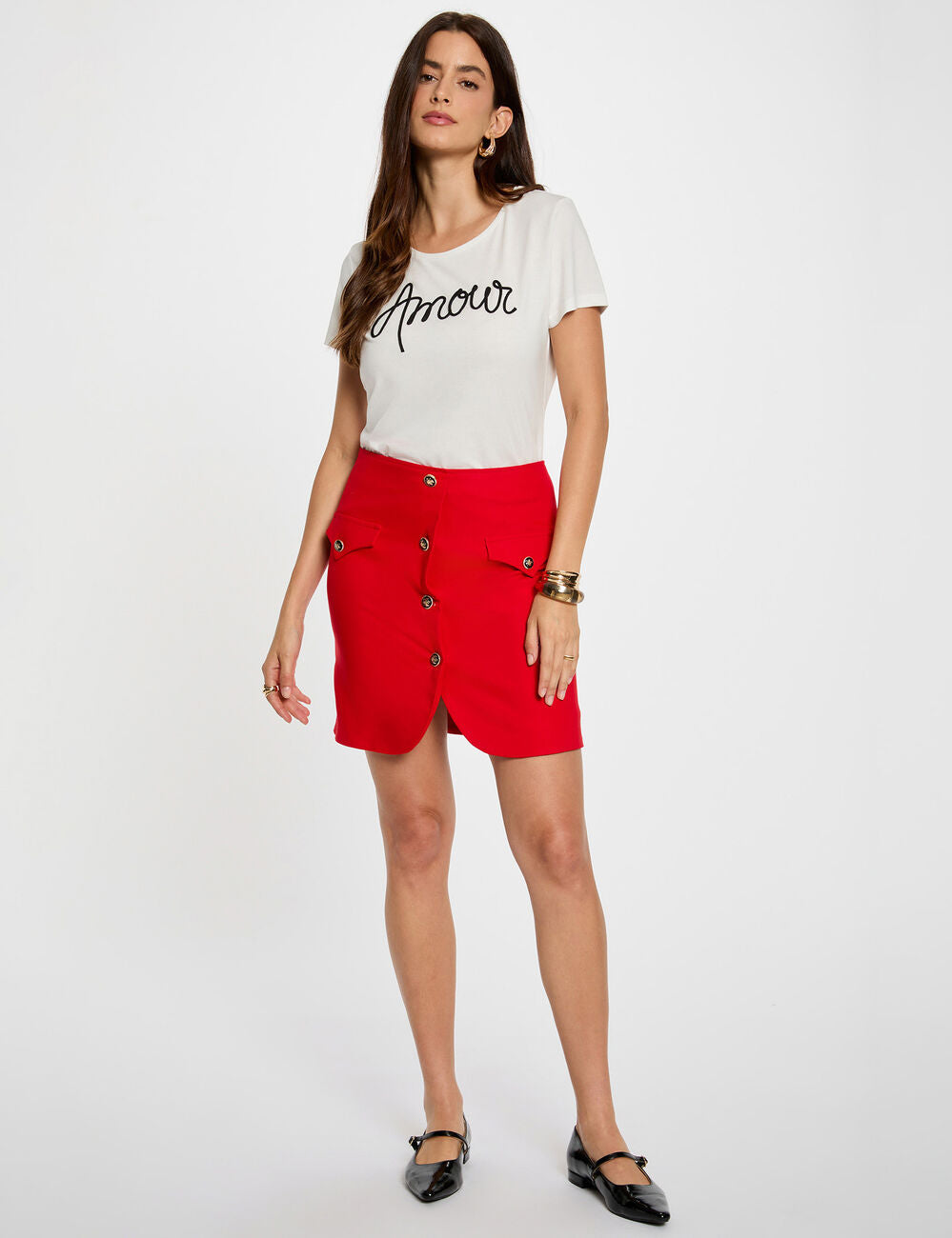 Ολόσωμη εμφάνιση με γυναικείο "Amour" T-shirt Morgan