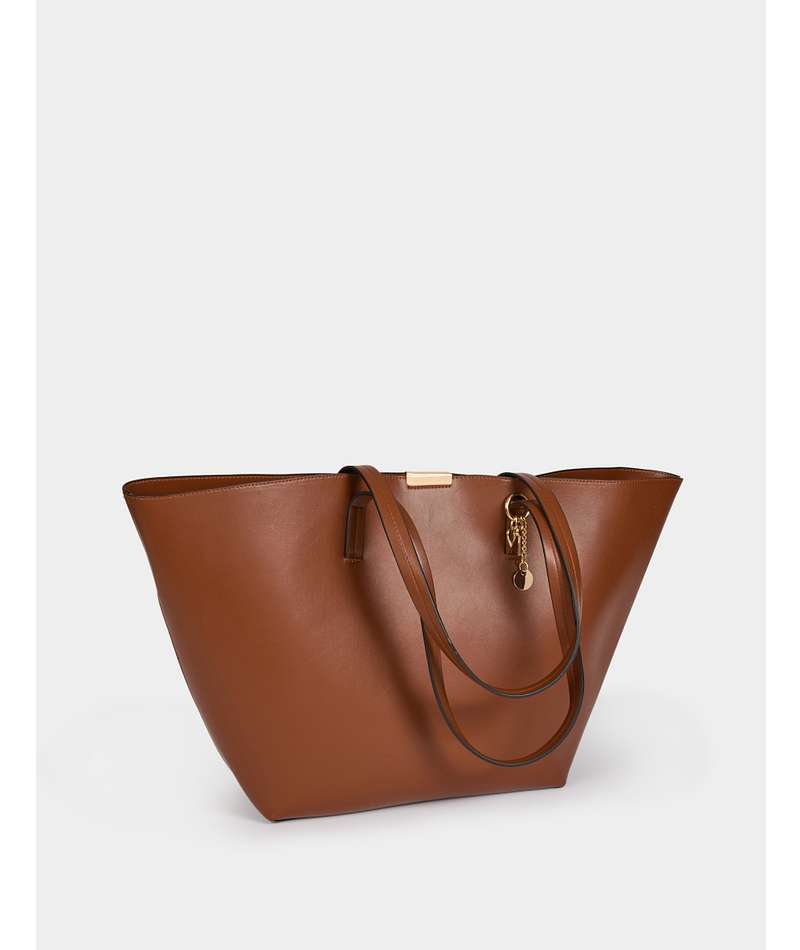 MORGAN Τσάντα Ώμου Shopper Bag με Κοσμήματα λεπτομέρεια κλεισίματος