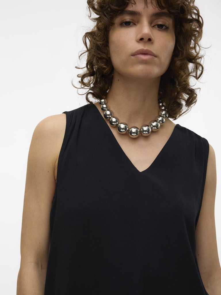 VERO MODA γυναικεία basic μπλούζα από viscose με V-λαιμόκοψη