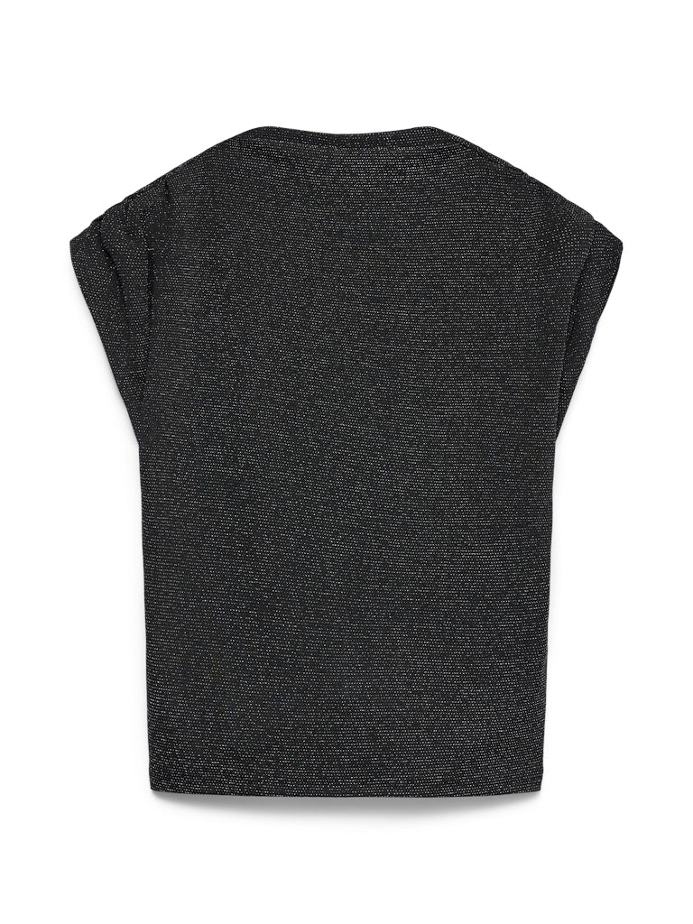 Vero Moda Γυναικεία Μπλούζα Μαύρο με Διακριτική Λάμψη