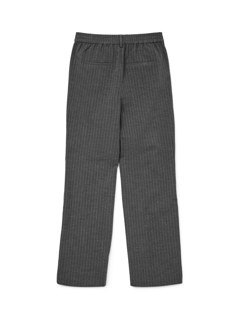 Vero Moda γυναικείο straight παντελόνι σε γκρι μελανζέ με λεπτές ρίγες πίσω όψη
