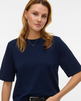 Πλεκτή Μπλούζα Oversize Μπλε