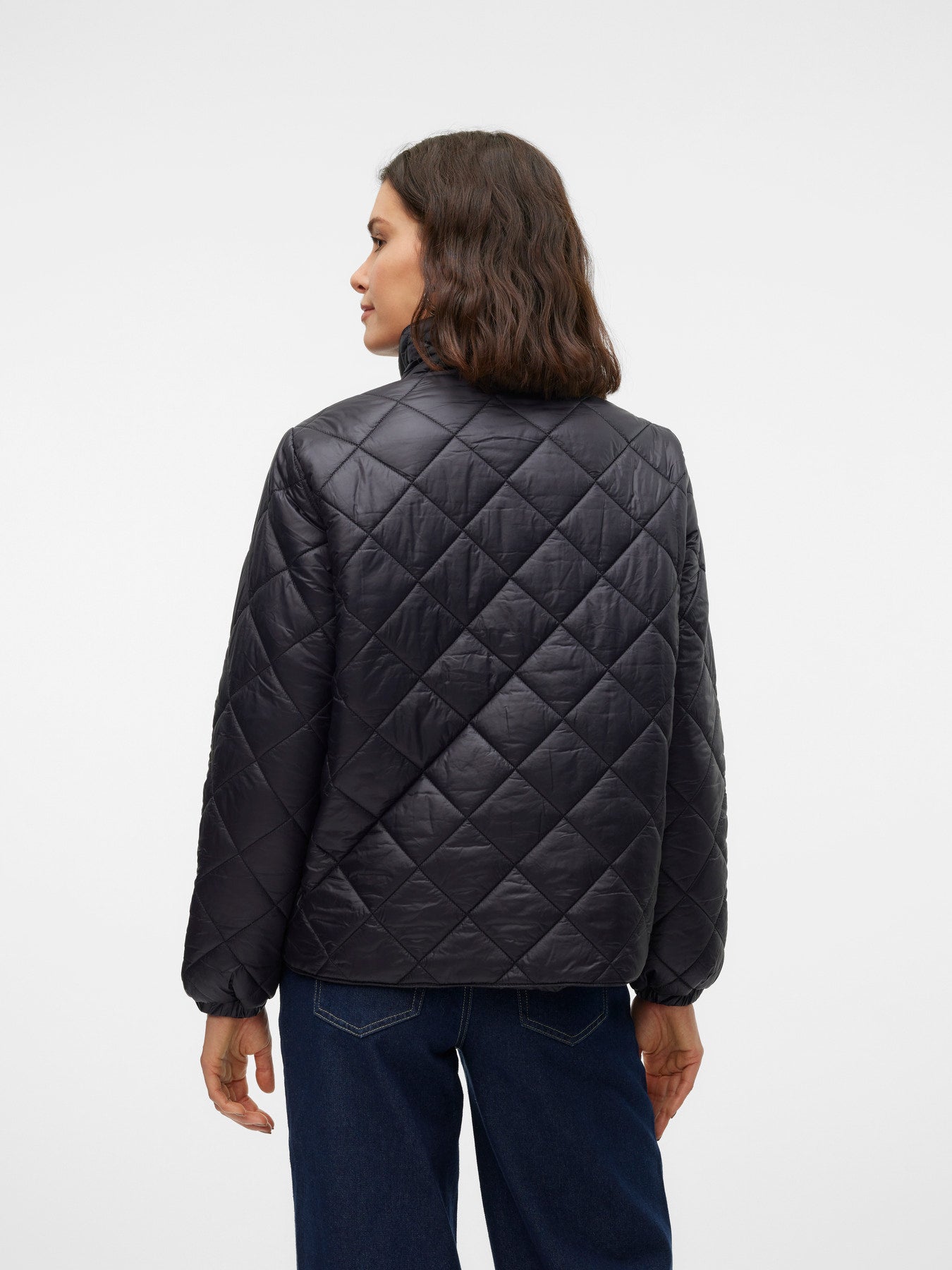 VERO MODA Puffer Μπουφάν Ψηλός Γιακάς Ελαφρύ Γέμισμα πίσω όψη