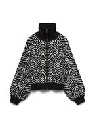 Ζακέτα Bomber Ψηλός Γιακάς Ζέβρα Print