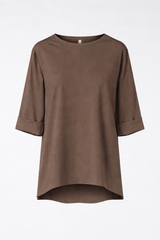 T-Shirt Punto Milano Καφέ