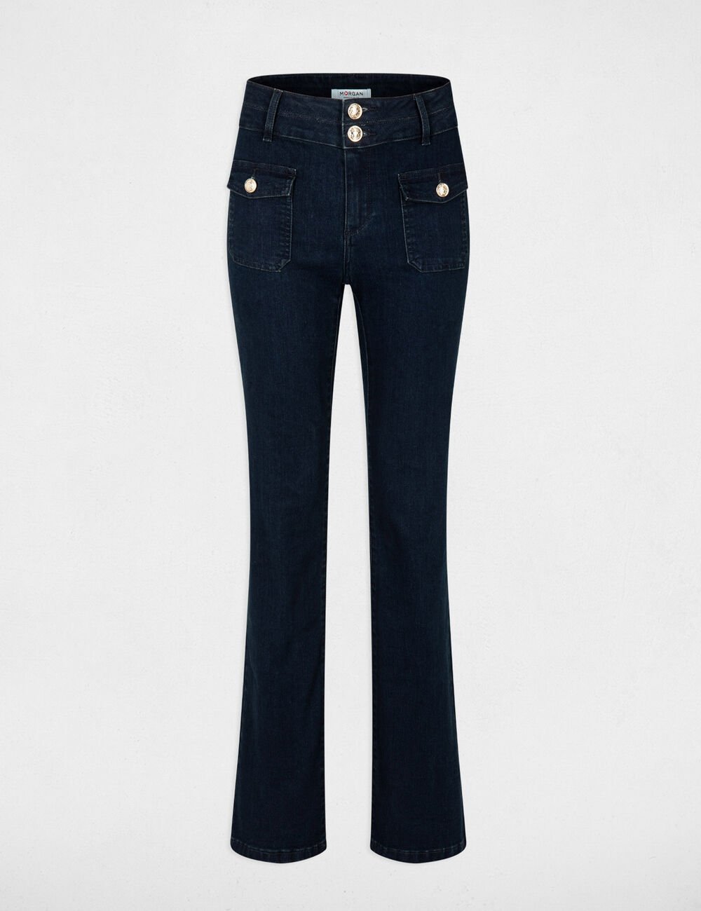 241-POLEN BOOTCUT JEANS WITH FLAP POCKETS