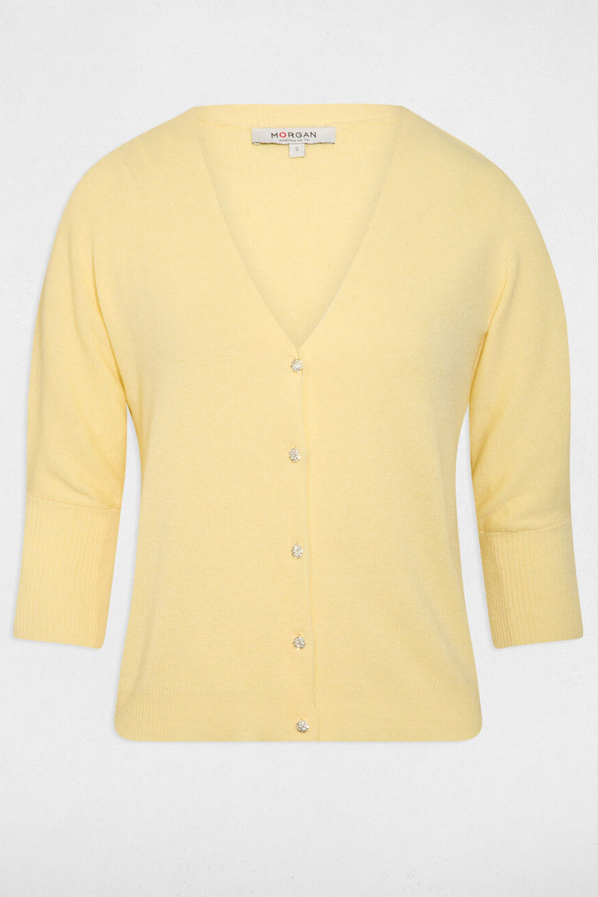 Ζακέτα Λεπτή Πλέξη Μανίκια 3/4