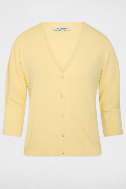 Ζακέτα Λεπτή Πλέξη Μανίκια 3/4