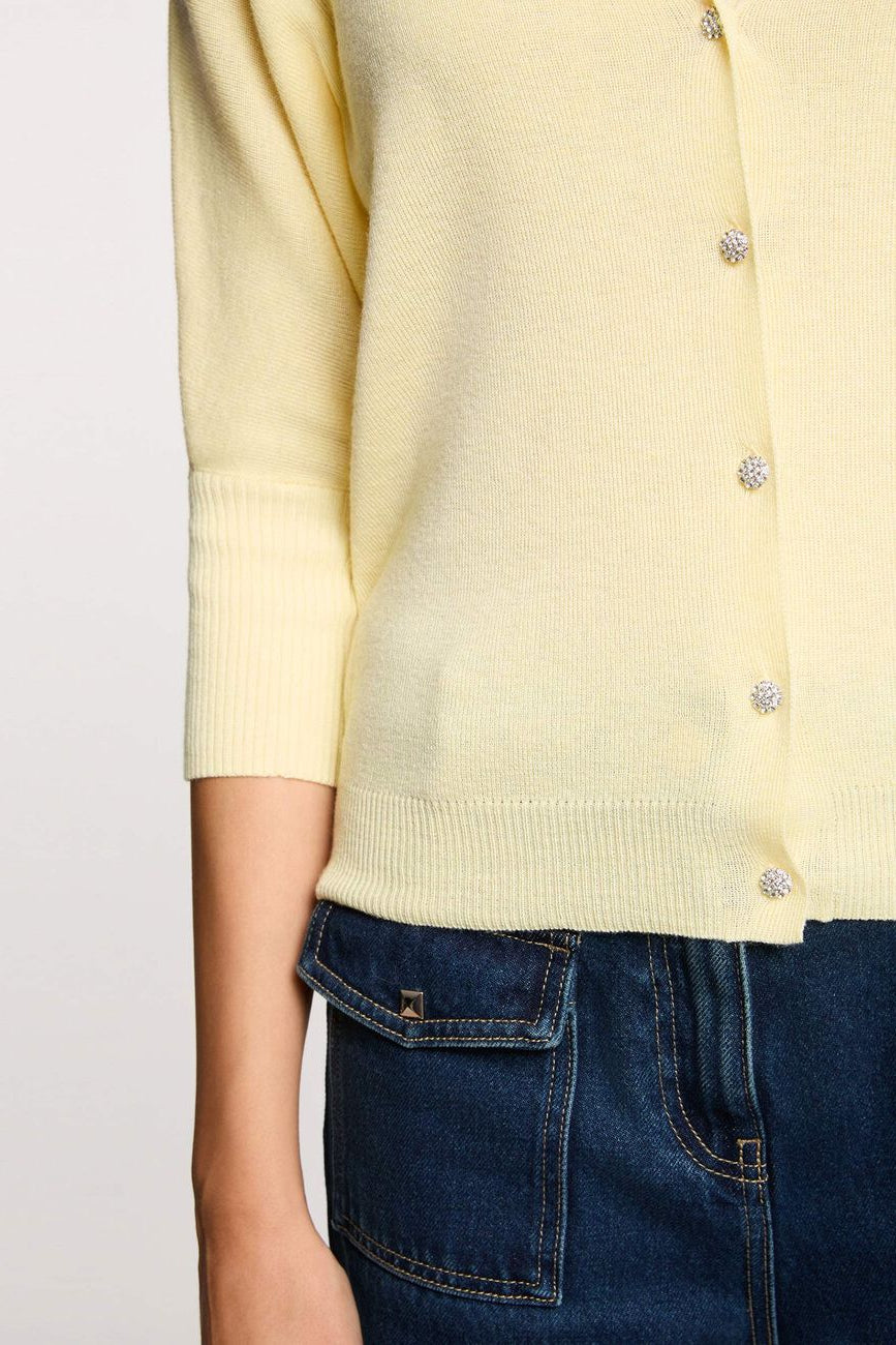 Ζακέτα Λεπτή Πλέξη Μανίκια 3/4