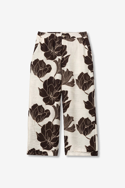 Παντελόνι Culotte με Floral Print