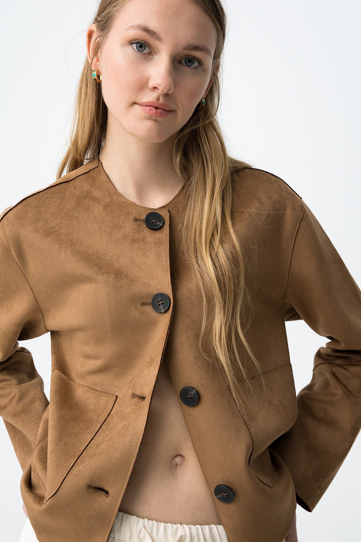 Σακάκι τύπου Suede