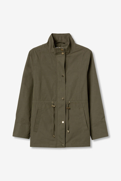 Μπουφάν Λεπτό με Ψηλό Γιακά και Κορδόνι στην Μέση