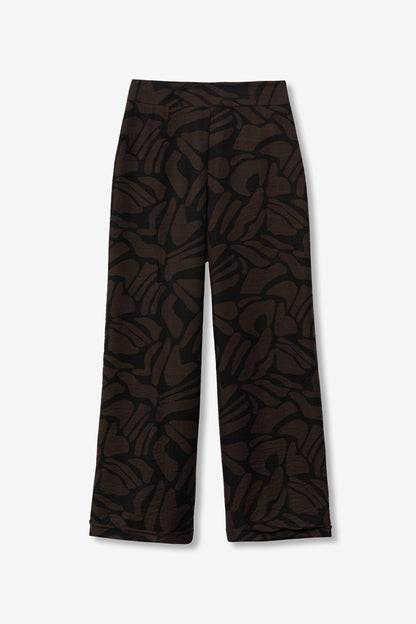 Παντελόνι Wide-Leg με Abstract Print