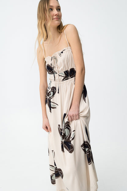 Φόρεμα με Τιράντες και Floral Print
