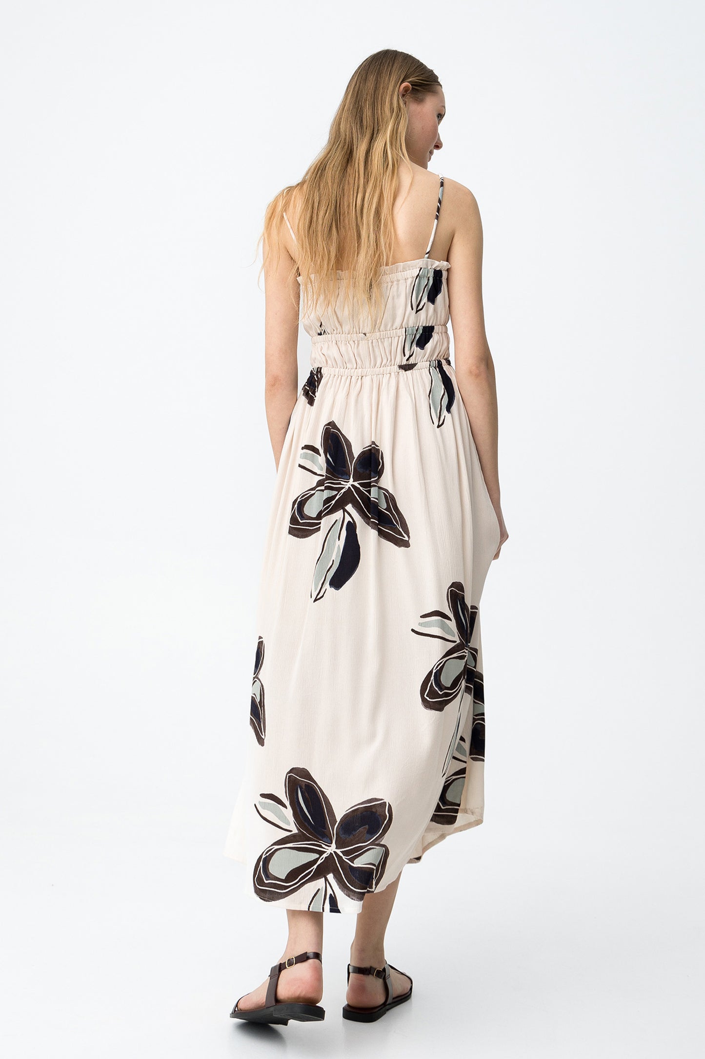 Φόρεμα με Τιράντες και Floral Print