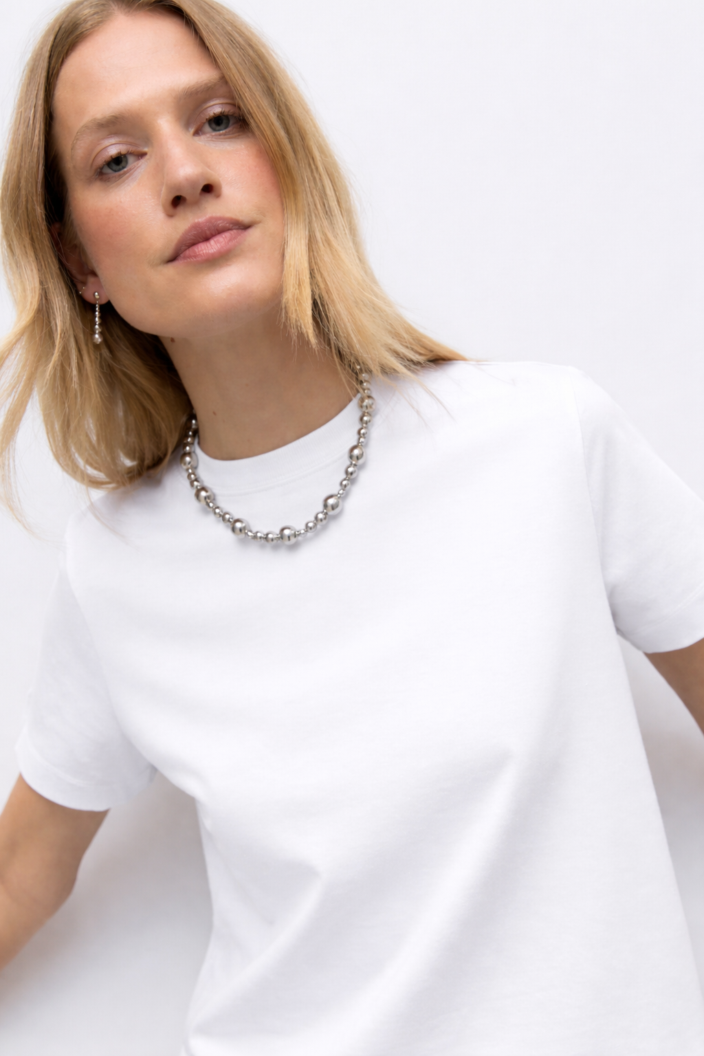 Basic T-shirt Λευκό