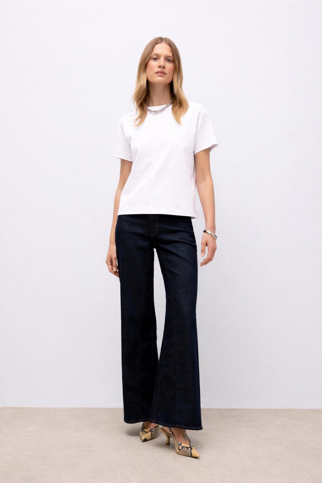 Basic T-shirt Λευκό