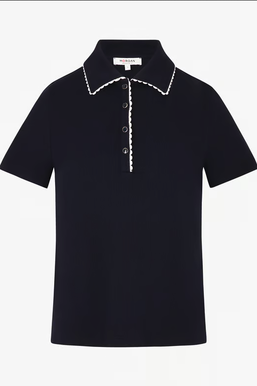 Πλεκτή Μπλούζα με Λεπτομέρεια Γιακά