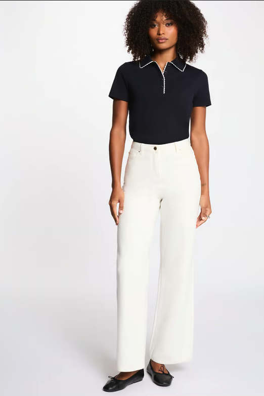 Πλεκτή Μπλούζα με Λεπτομέρεια Γιακά