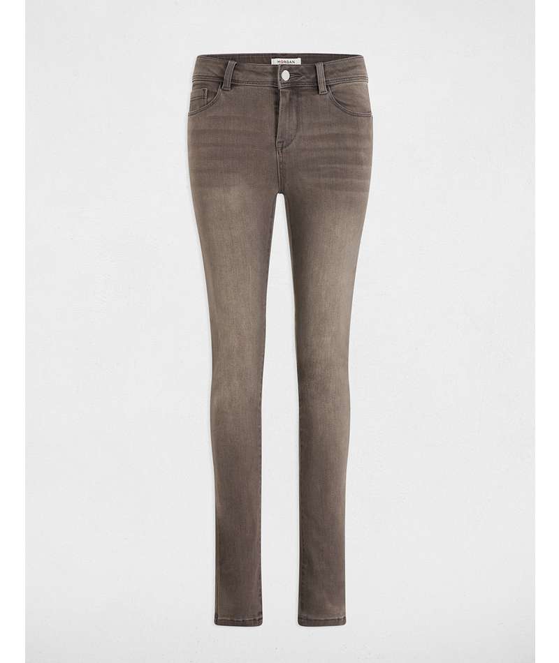 Slim Jeans Κανονικής Μέσης