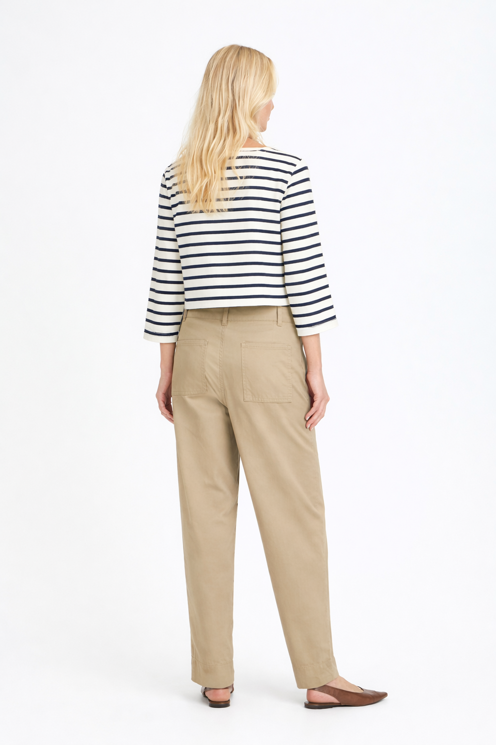 Μπλούζα Ριγέ 3/4 Μανίκι