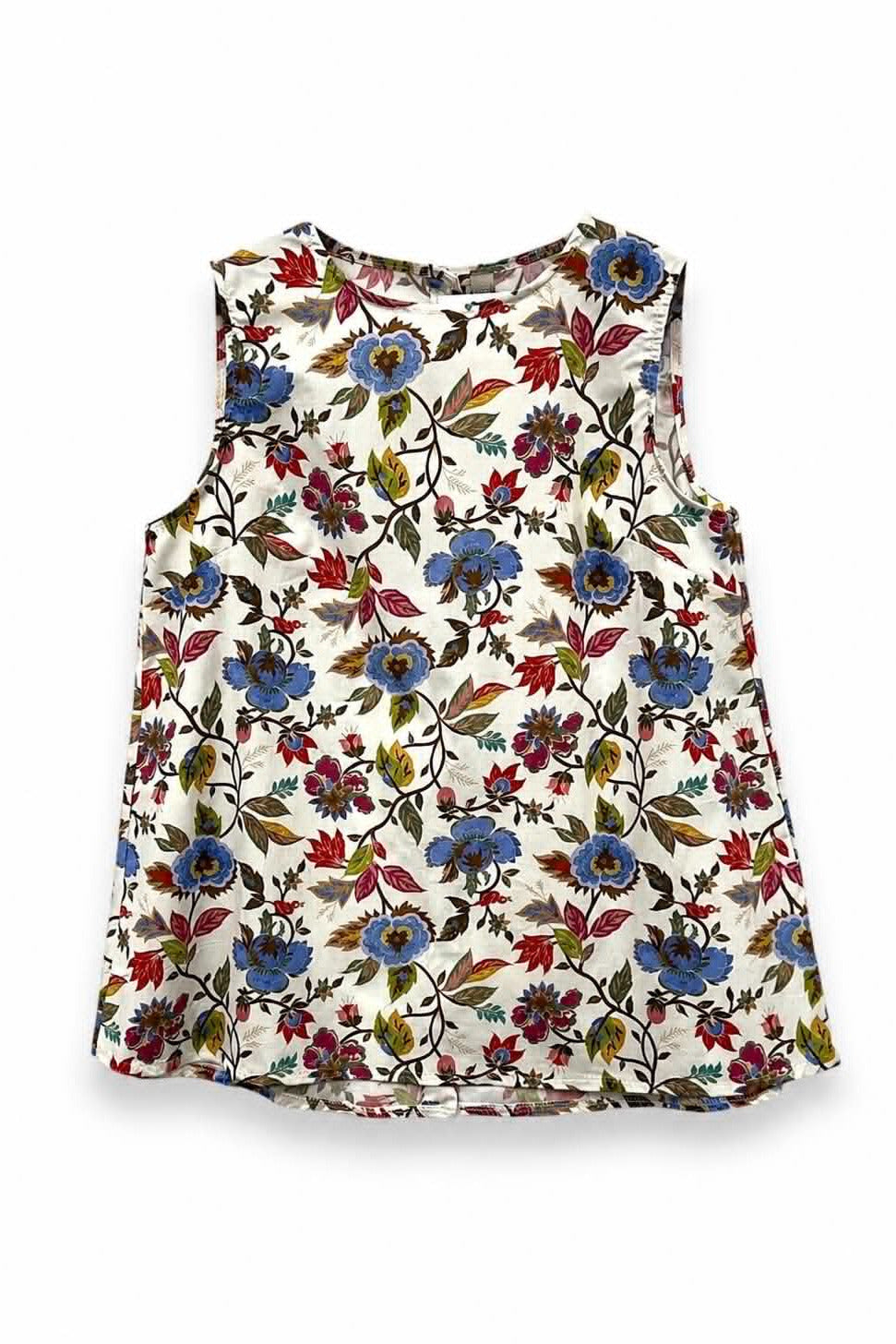 Αμάνικη Floral Μπλούζα από Viscose