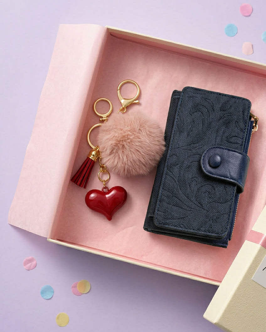 Gift Box με Πορτοφόλι & Bag charm