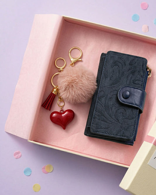 Gift Box με Πορτοφόλι & Bag charm