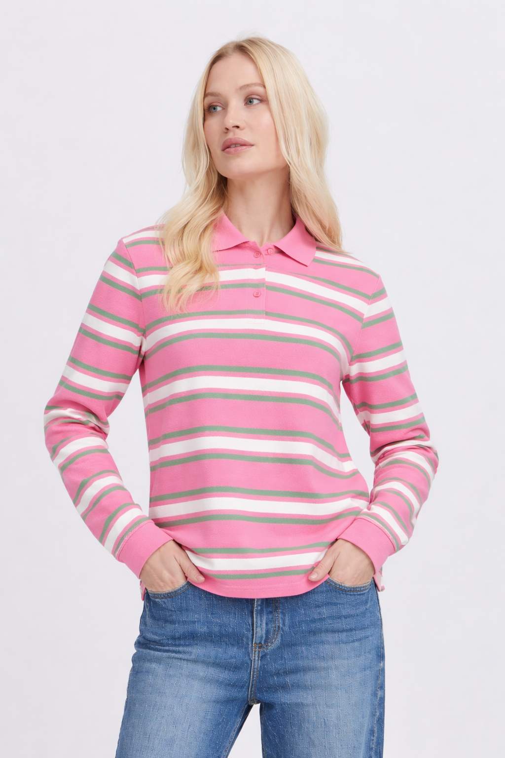 Polo Πολύχρωμο Ριγέ Με Κουμπιά