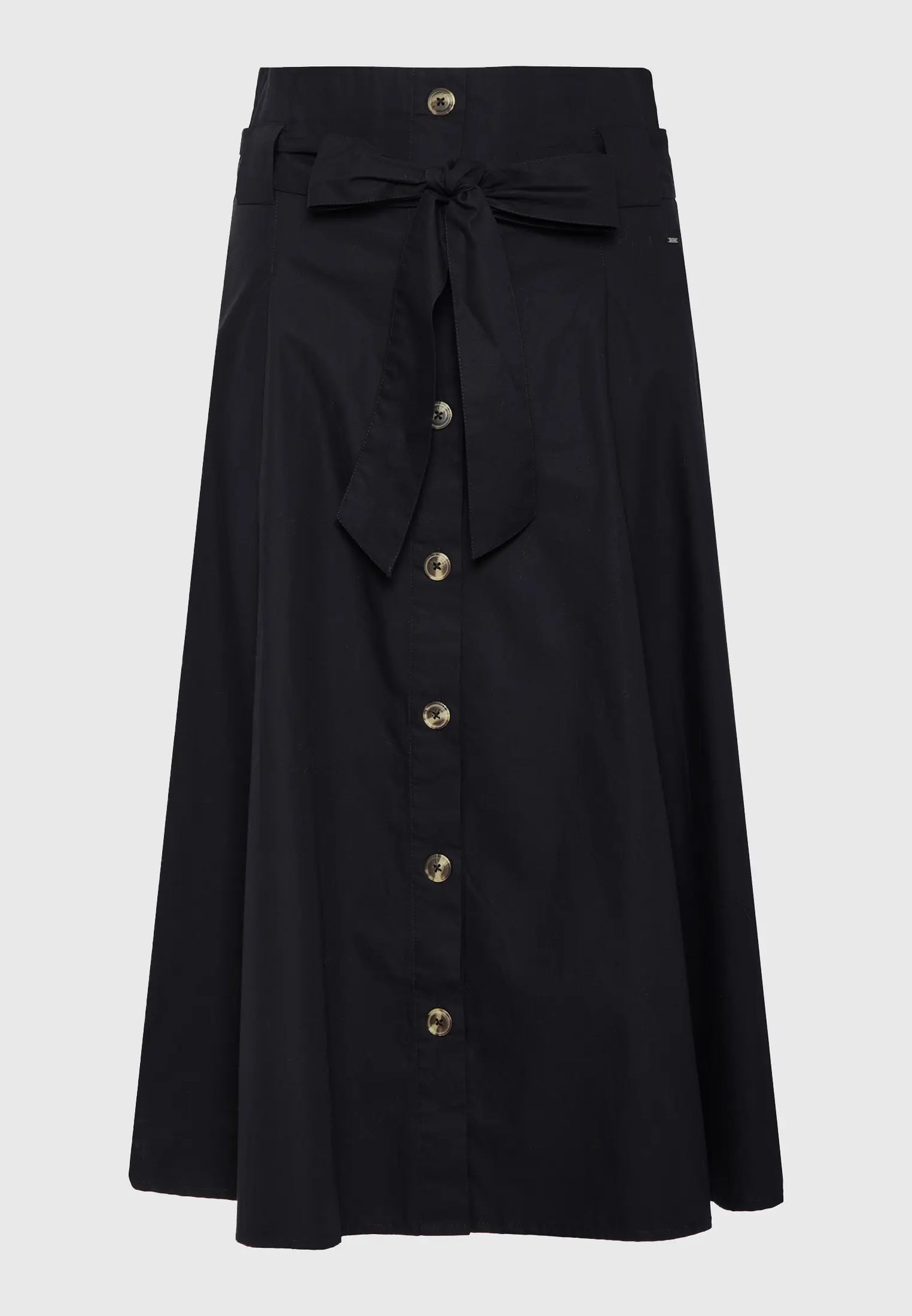 FUNKY BUDDHA μίντι φούστα - relaxed fit με κλασικές πιέτες