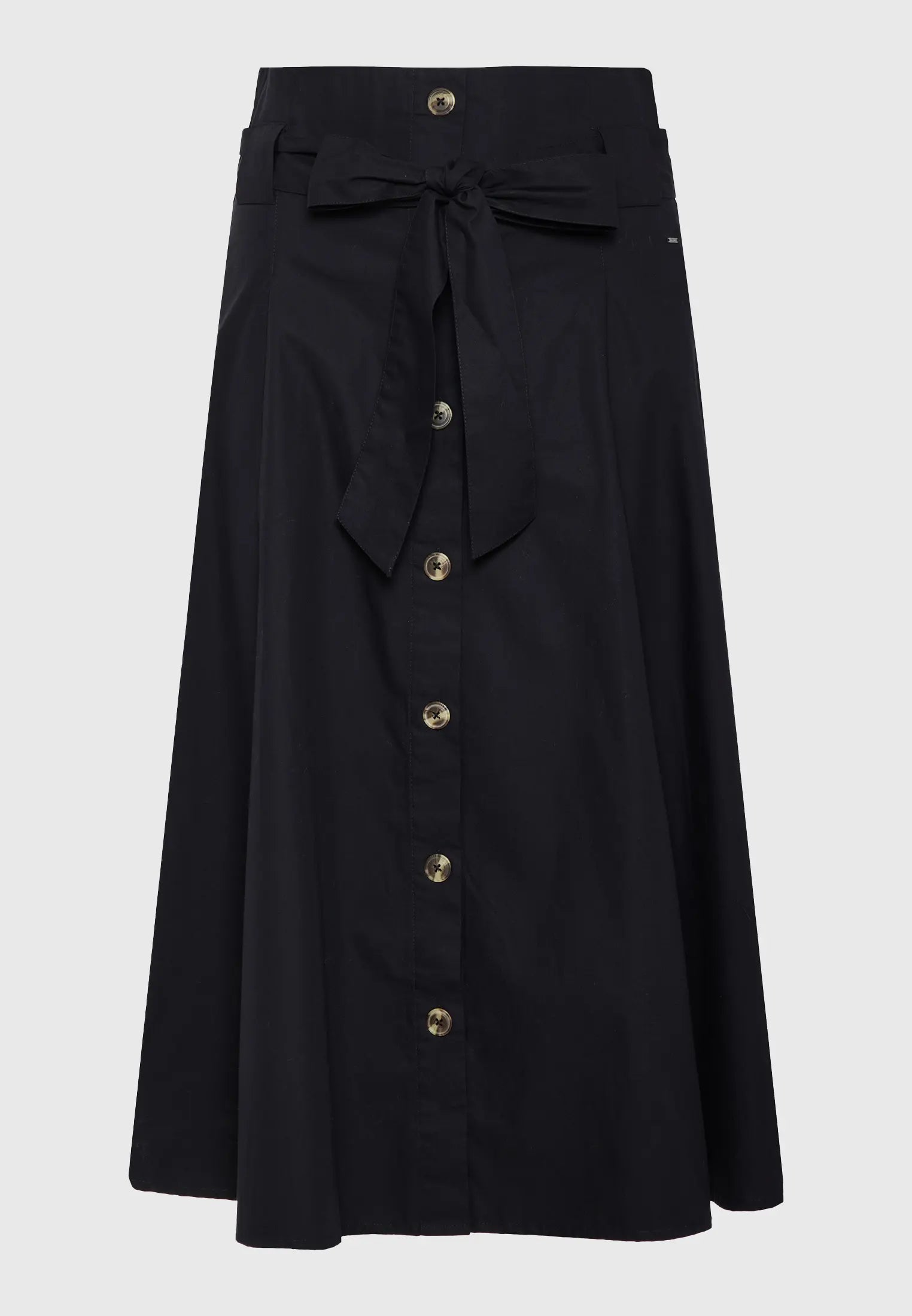 FUNKY BUDDHA μίντι φούστα - relaxed fit με κλασικές πιέτες