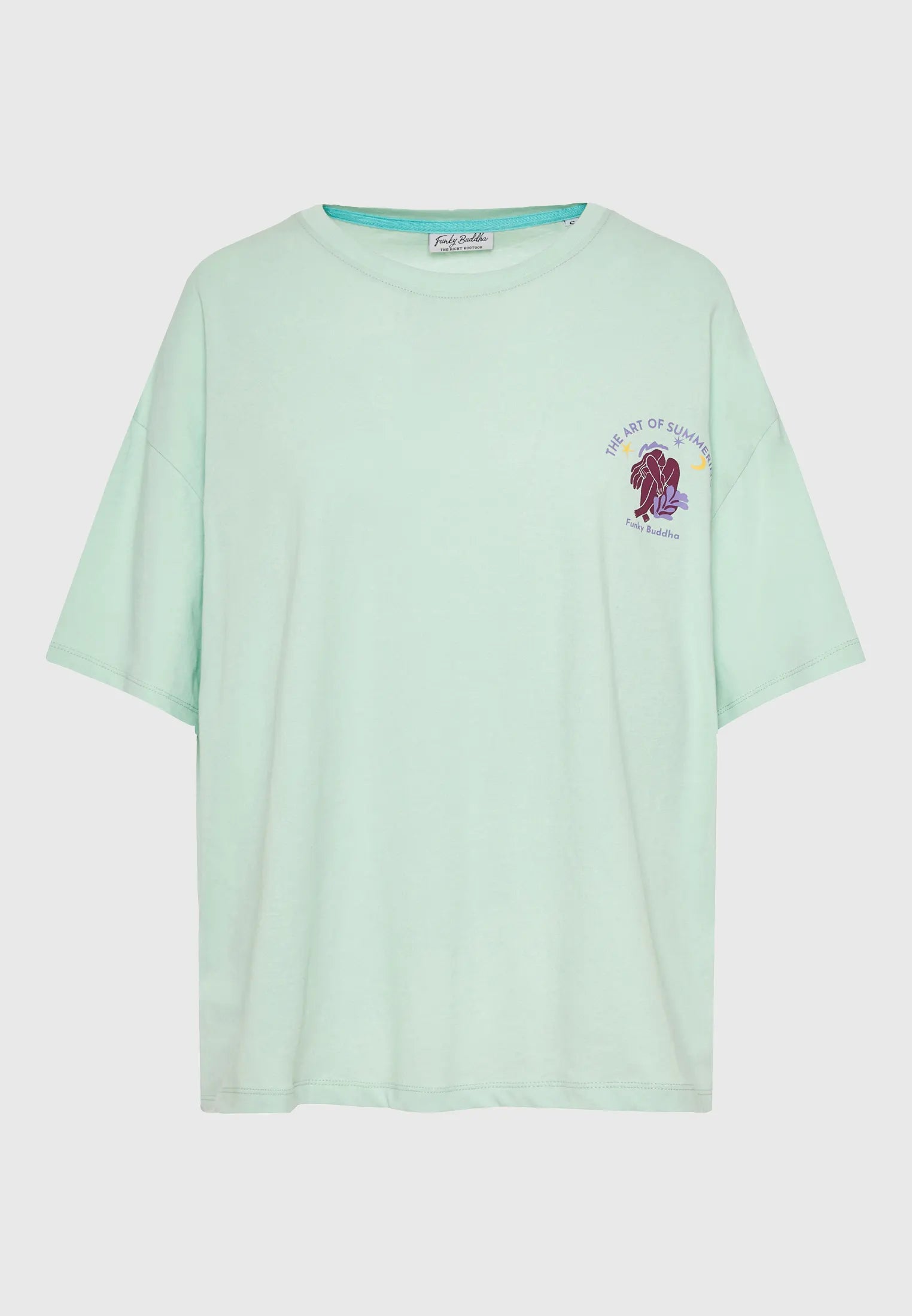 FUNKY BUDDHA loose fit t-shirt - oversized cut με photographic back print