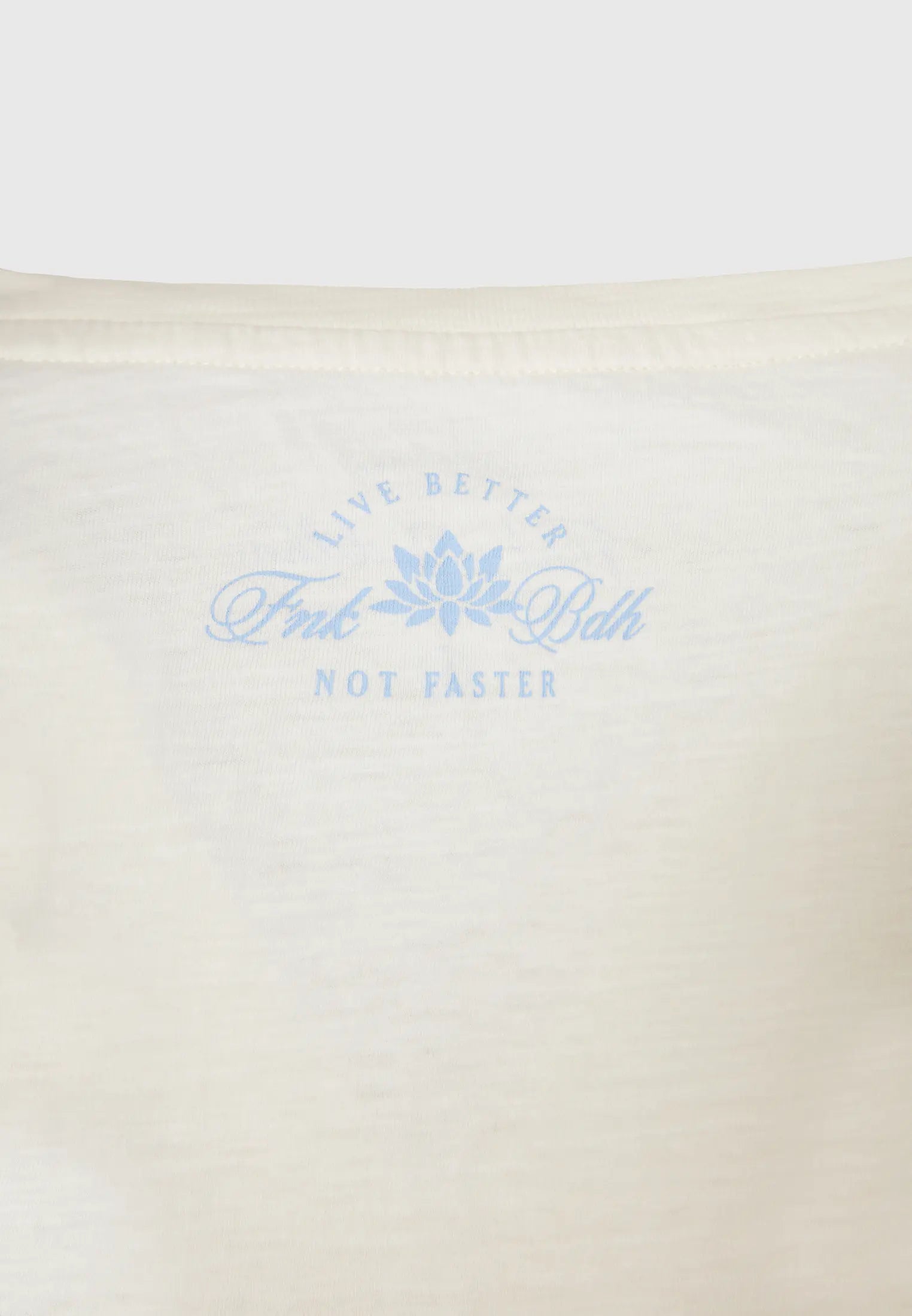 Vintage branded τύπωμα FUNKY BUDDHA - αυθεντική retro λεπτομέρεια σε off white, πίσω όψη
