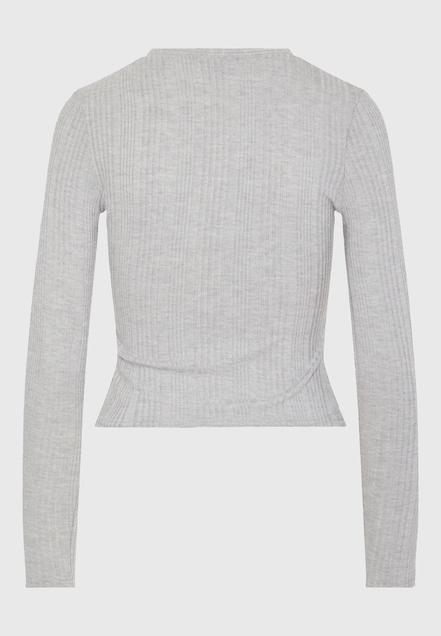 FUNKY BUDDHA Rib Ζακέτα με Glitter V-Neck πίσω όψη